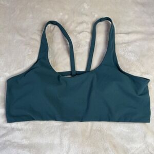Vuori Energy Bralette Dark‎ Teal Sports Bra Crop Top Women's Size XL